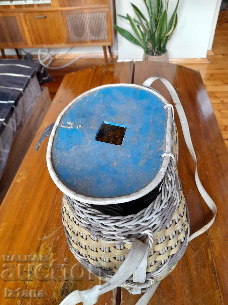 Old wicker fishing basket - 5