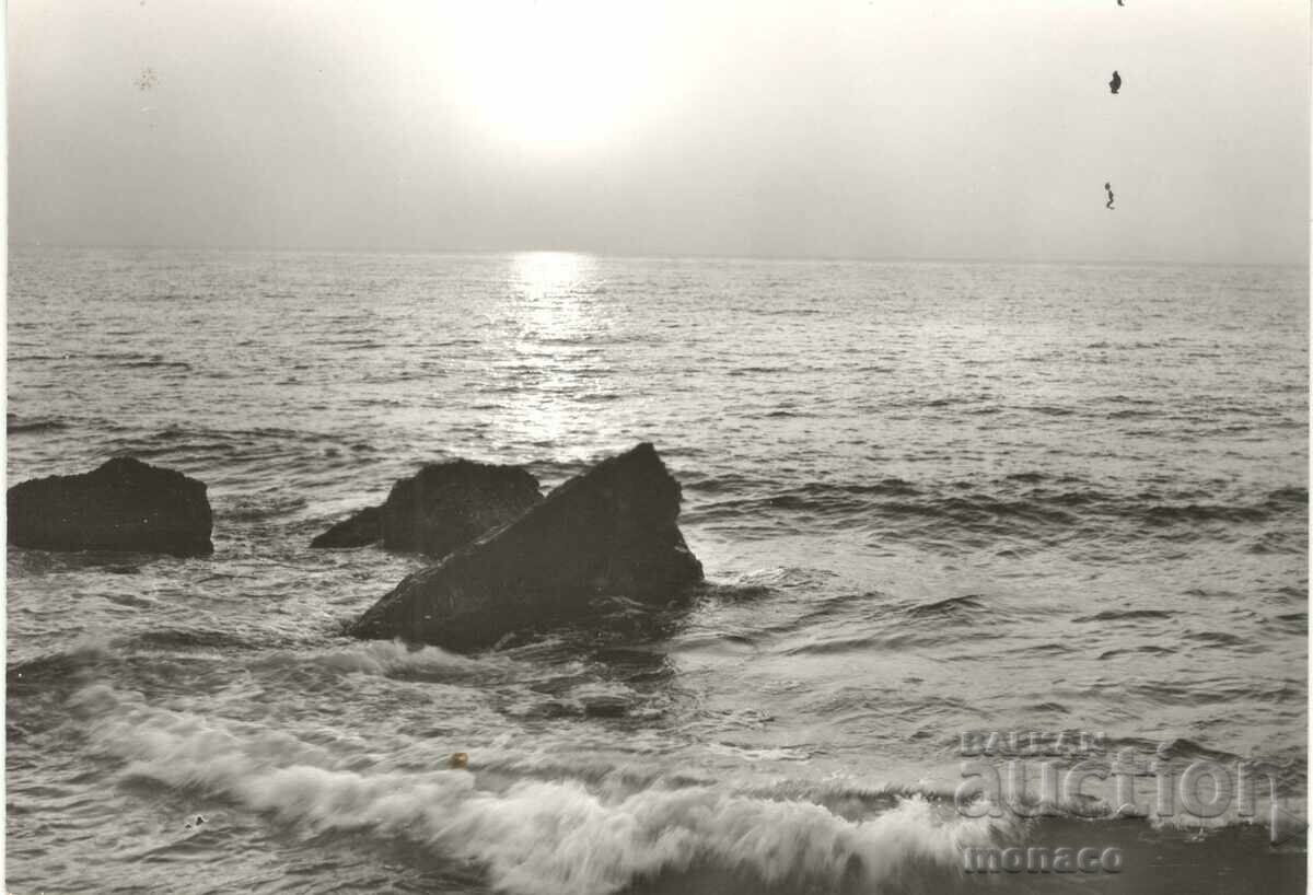 Old postcard - Varna, Sea sunset A-353