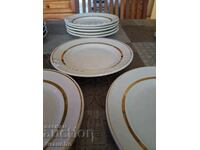 Eight USSR porcelain dessert plates