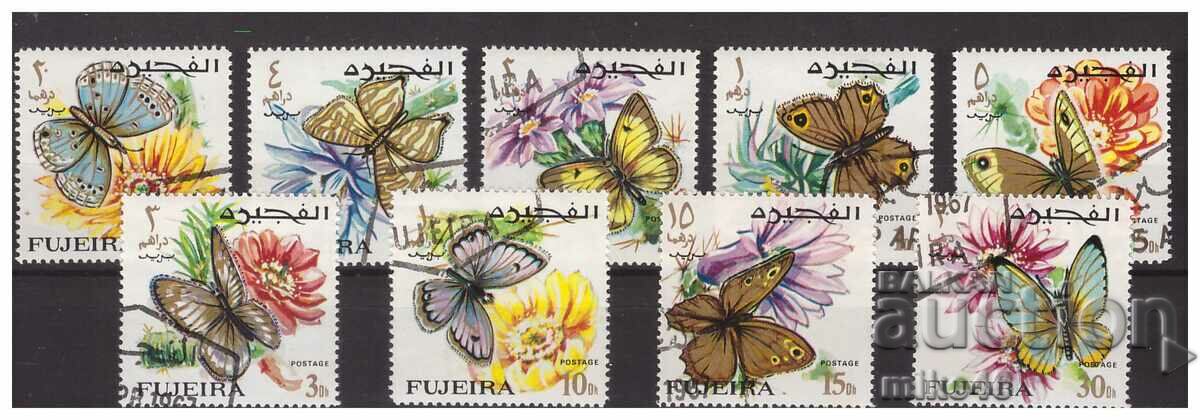 FOUGEIRA 1967 Butterflies series 6 stamps S.T.O.