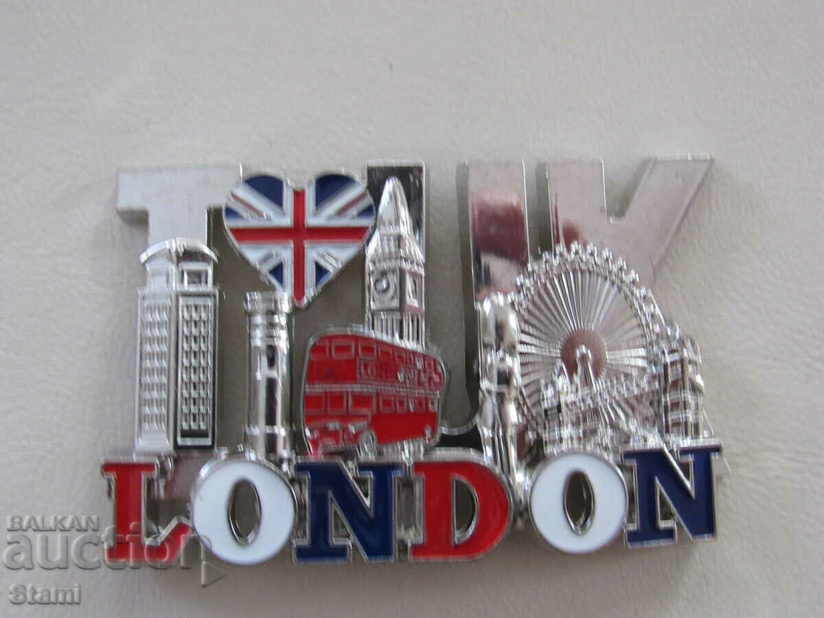 Authentic 3D magnet from London, UK, metal with price 11.50 BGN | € 5.88 Authentic 3D magnet from London, UK, metal with price 11.50 BGN | € 5.88