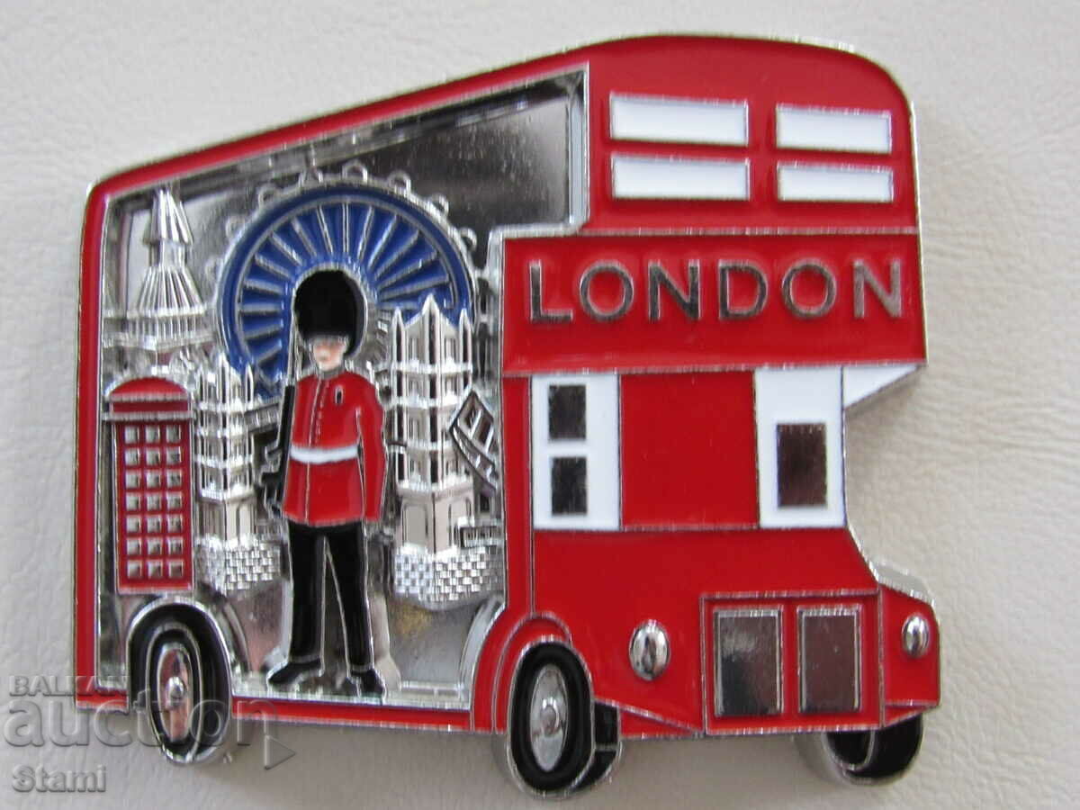 Authentic 3D magnet from London, UK, metal with price 11.50 BGN | € 5.88 Authentic 3D magnet from London, UK, metal with price 11.50 BGN | € 5.88