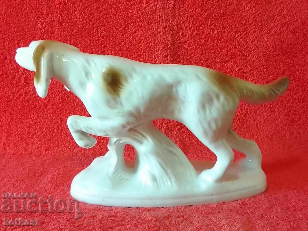 Παράδοση Παλιά πορσελάνινη φιγούρα Σήμανσης Σκύλου