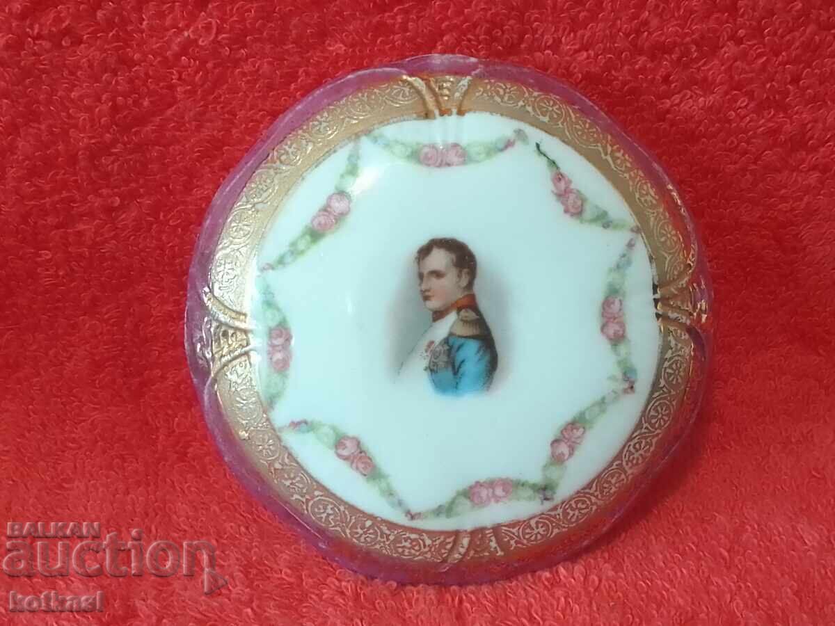 Παλιά επιχρυσωμένη πορσελάνινη κοσμηματοθήκη Napoleon Bonaparte - 6