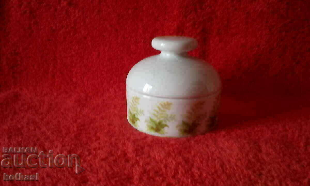 Old porcelain jewelry box KPM handmade