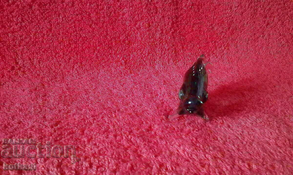 The small colorful green Murano Glass Crystal Fish - 6 The small colorful green Murano Glass Crystal Fish - 6