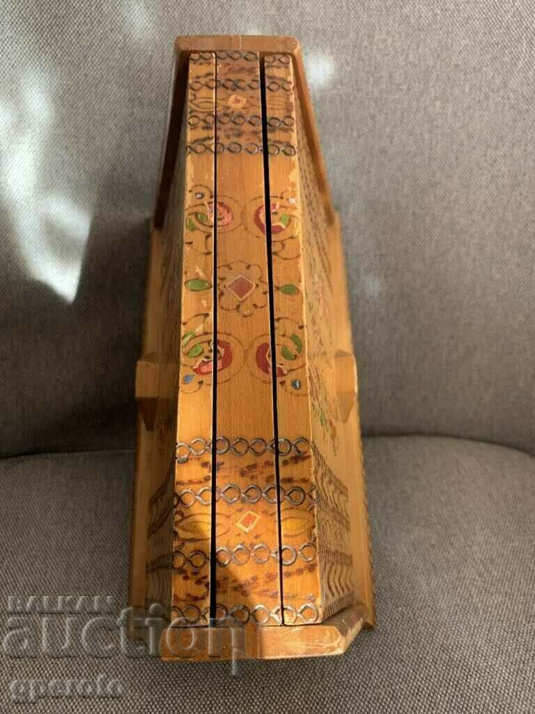 Cutie de țigări etnice bulgărească din lemn pirografat-8 - 7 Cutie de țigări etnice bulgărească din lemn pirografat-8 - 7