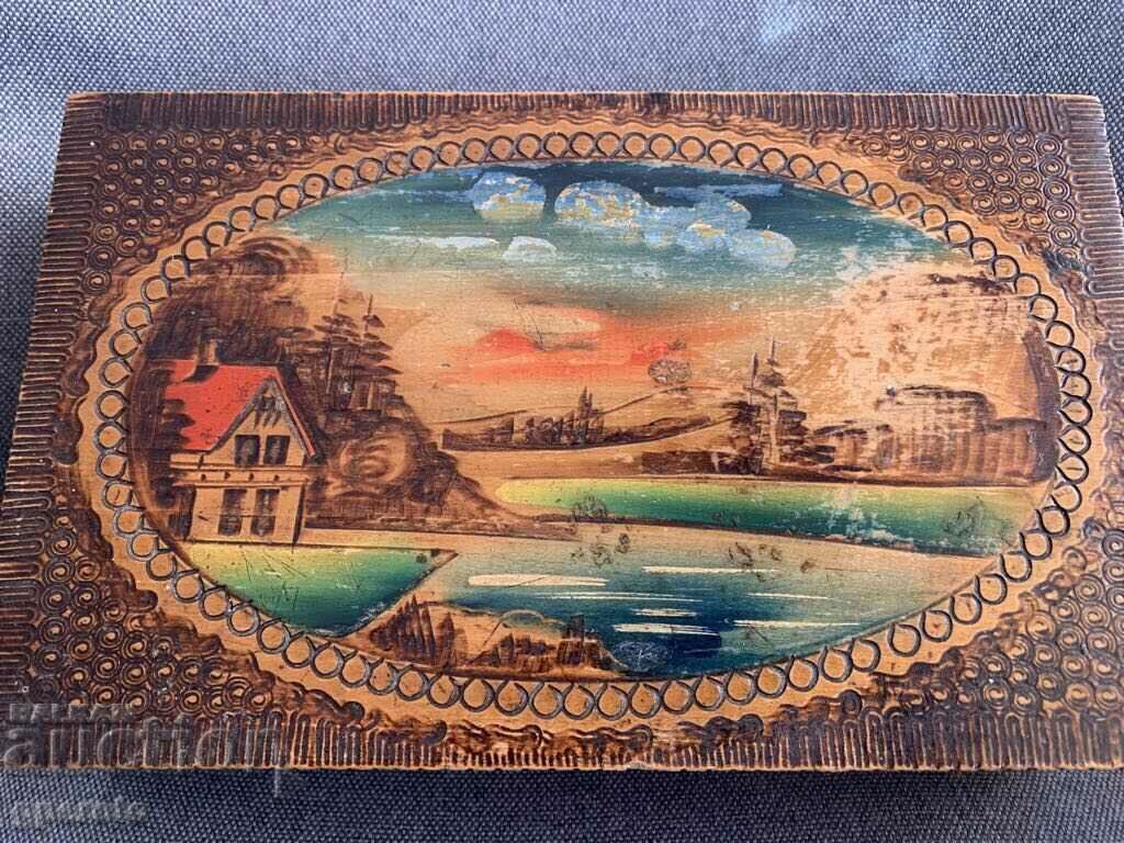 Bulgarian wooden beautiful painted ethnic box-1 with price € 7.50 | 14.67 BGN