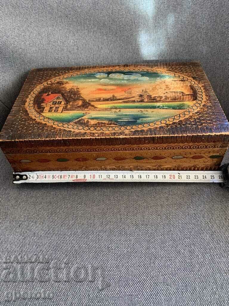 Bulgarian wooden beautiful painted ethnic box-1