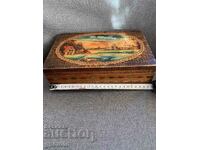 Βουλγαρικό ξύλινο όμορφα βαμμένο έθνικ κουτί-1