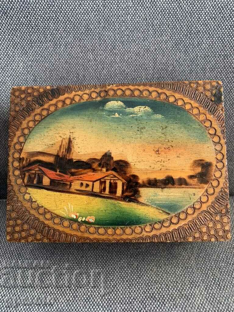 Bulgarian wooden beautiful painted ethnic box-3 with price € 7.50 | 14.67 BGN