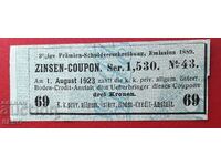 Austria-coupon 3 kroner 1923