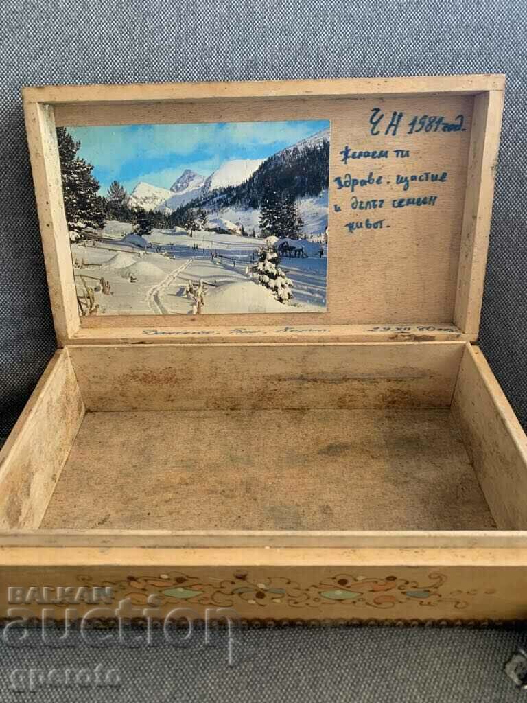 Bulgarian large wooden beautiful ethnic box-4 with price 15.00 BGN | € 7.67