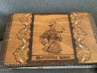 Bulgarian large wooden soldier ethnic box-4