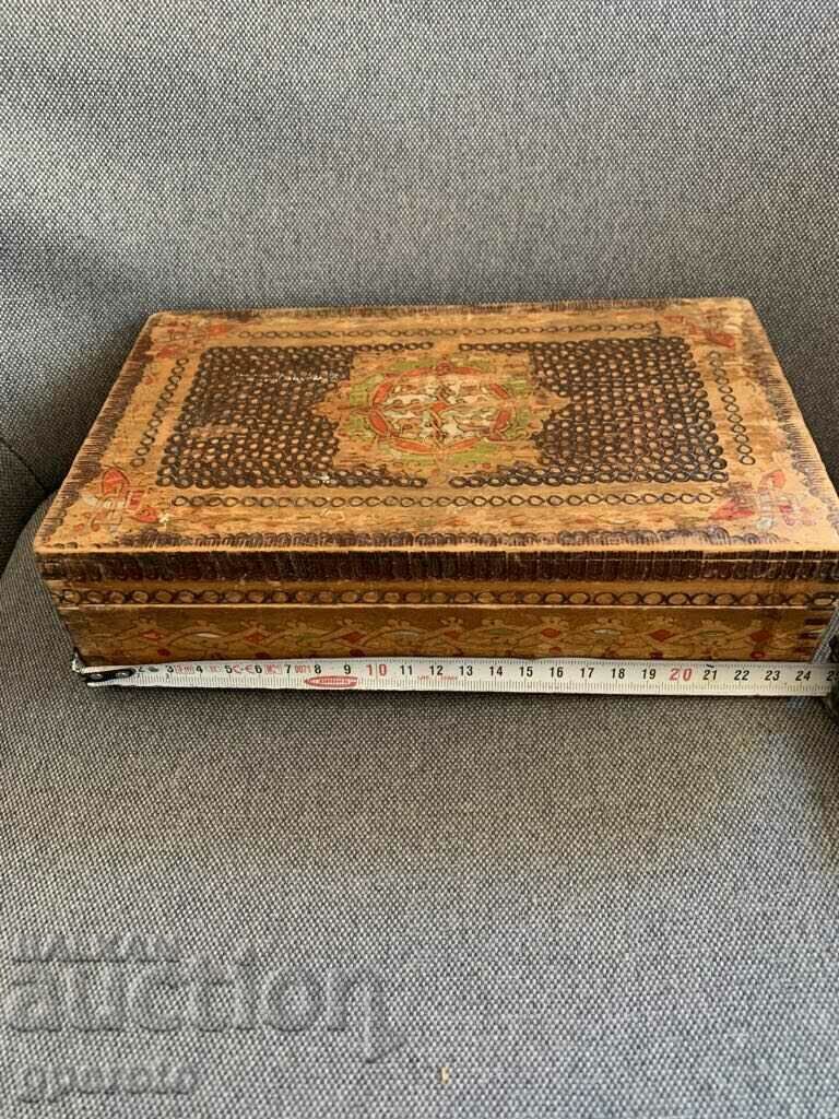Bulgarian large wooden beautiful ethnic box-6