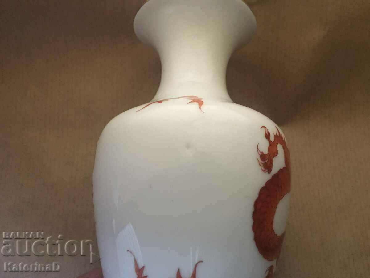 Meissen / Βάζο 1960 / Χειροποίητα Δράκος και φυτικά μοτίβα - 5