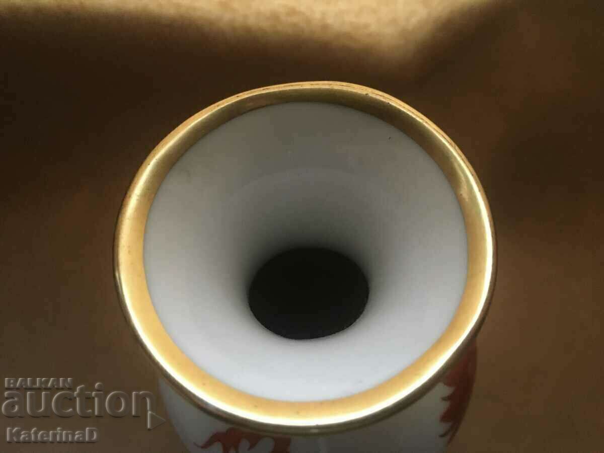 Meissen / Βάζο 1960 / Χειροποίητα Δράκος και φυτικά μοτίβα - 7