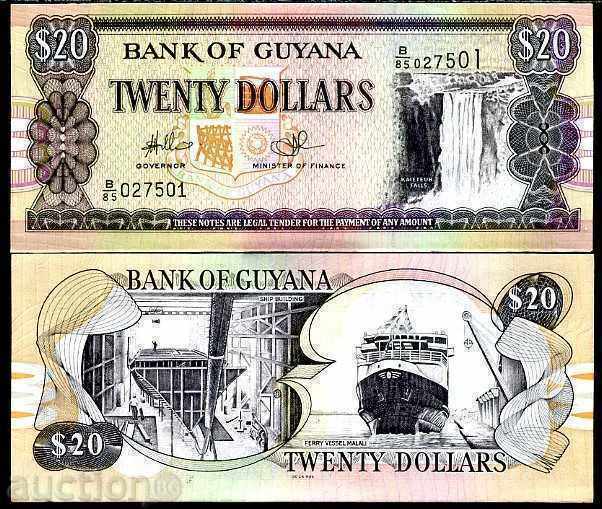 +++ GUYANA 20 DOLLARS R NEW 2009 2010 UNC +++