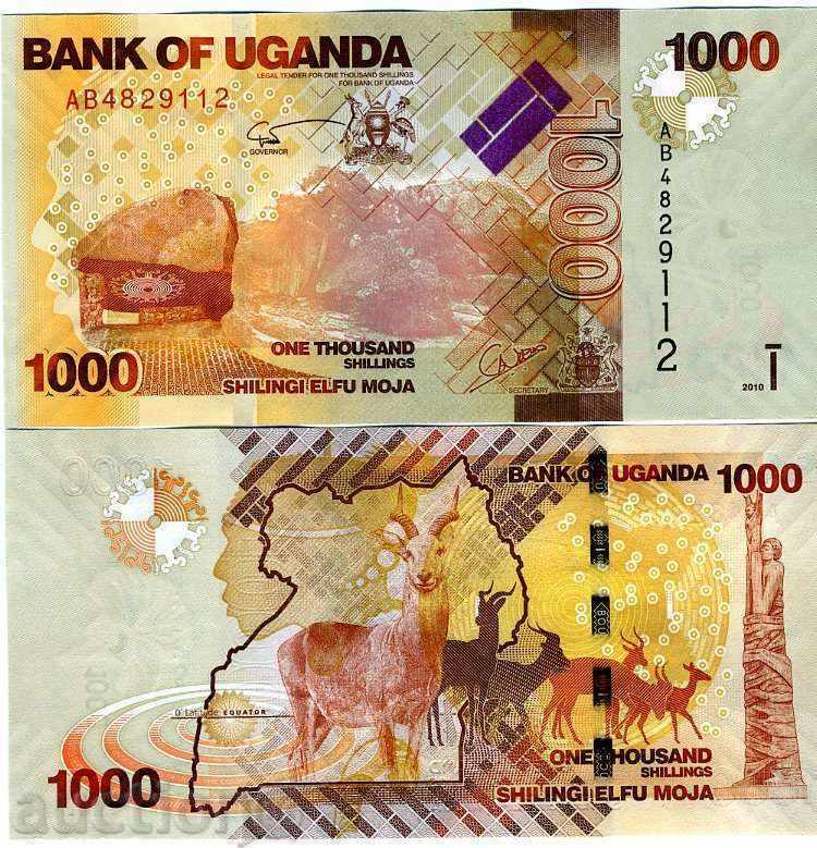 +++ UGANDA 1000 Shillings 2010 P NOU UNC +++