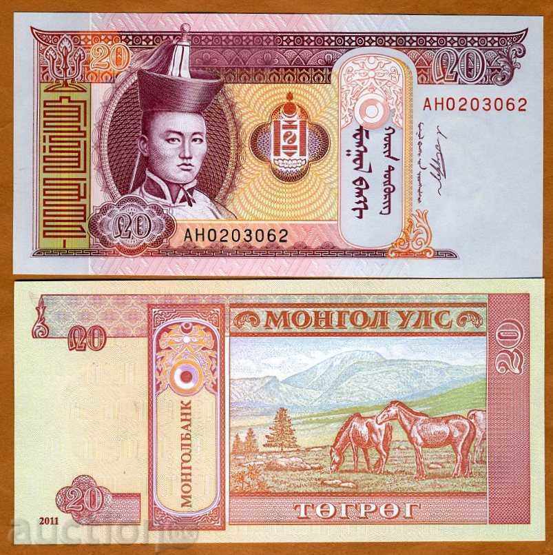 +++ MONGOLIA 20 TURKEY R NEW 2011 UNC +++ +++ MONGOLIA 20 TURKEY R NEW 2011 UNC +++