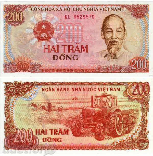 +++ Vietnam 200 DONG 1987 UNC +++