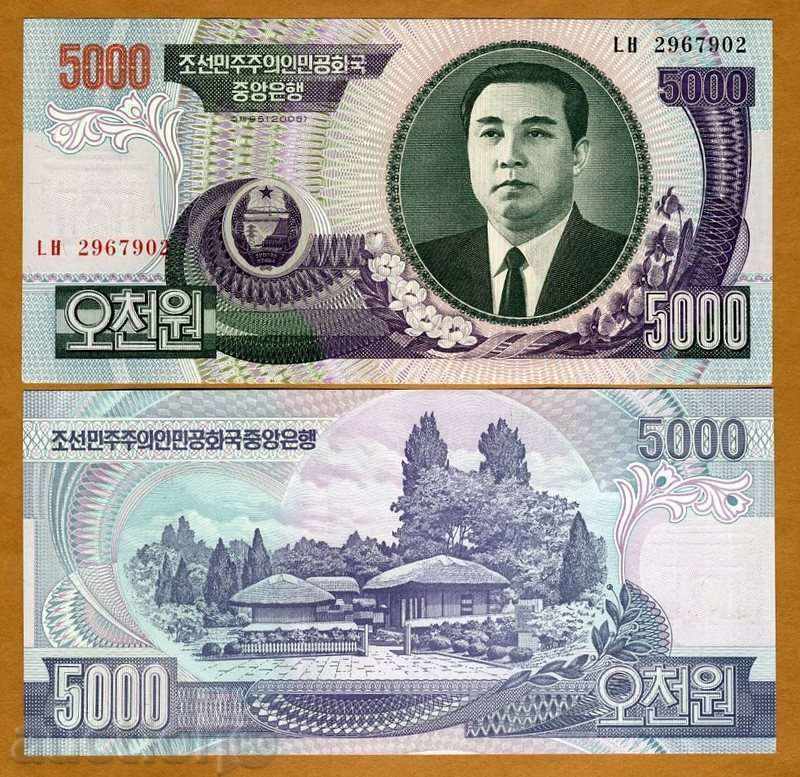 +++ NORTH KOREA 5000 WONA P 46 2006 UNC +++