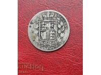 Marea Britanie - 1/2 coroană 1884
