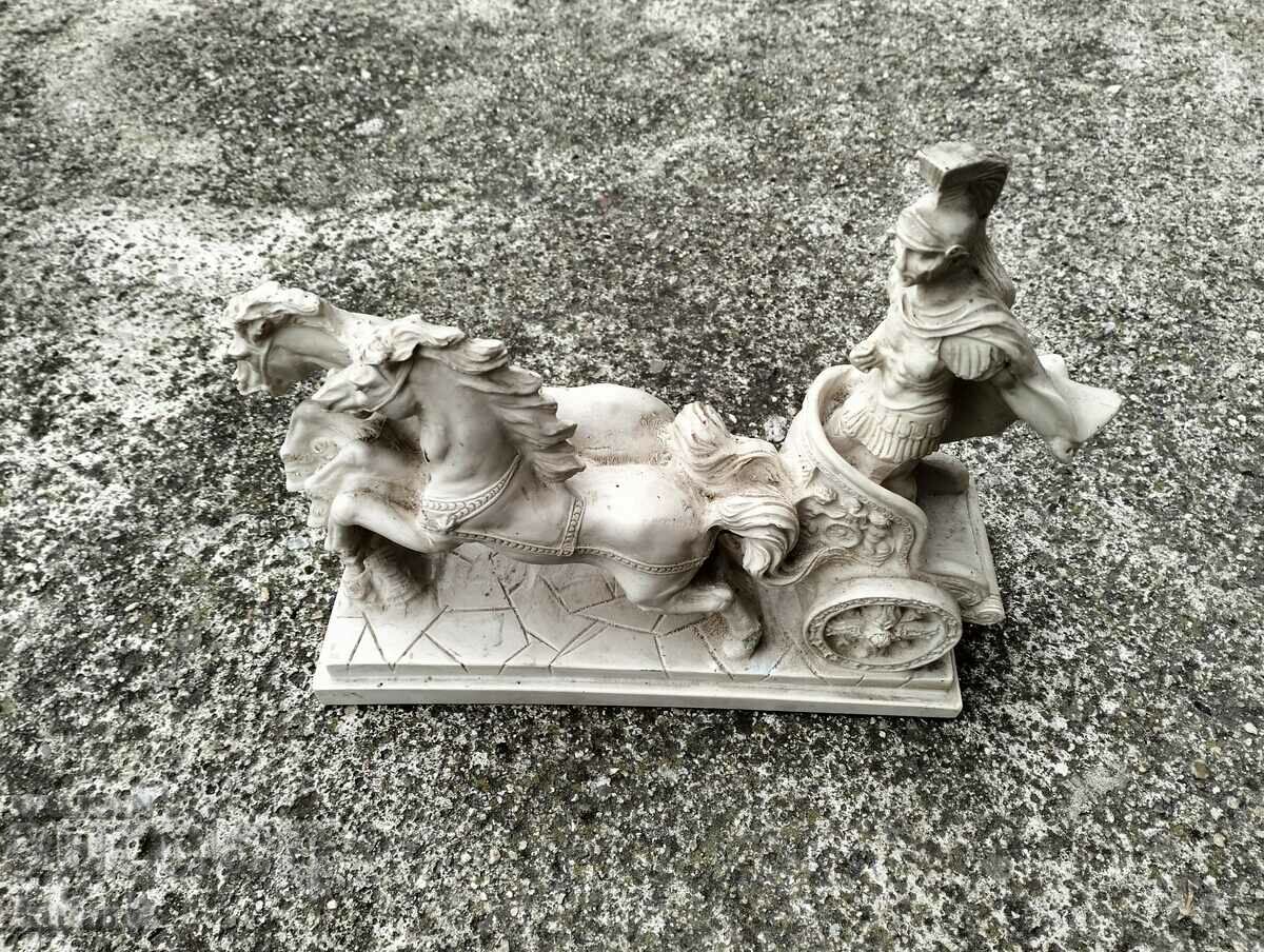 Roman chariot with gladiator