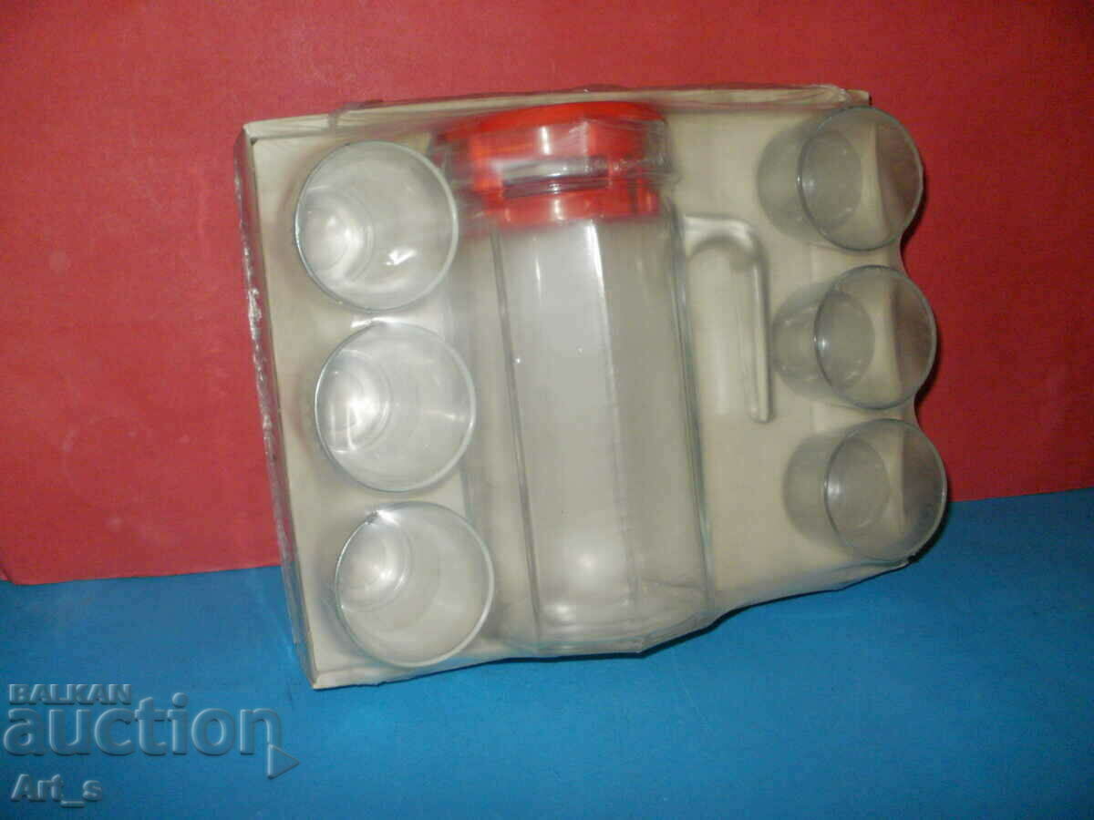 Unused new set of 6 cups and jug from Turkey Unused new set of 6 cups and jug from Turkey