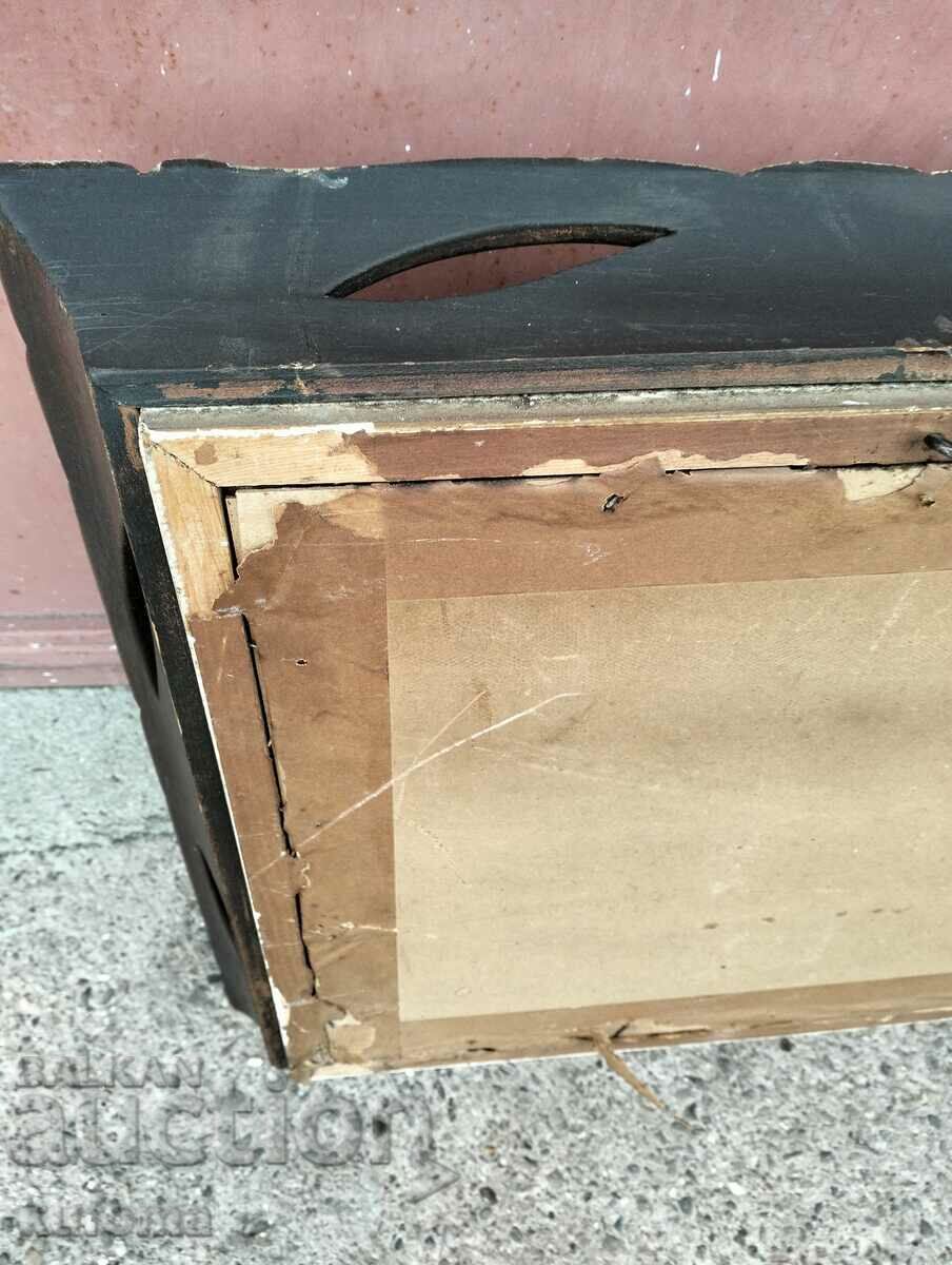 Antique wooden triptych wedding photo frame - 5 Antique wooden triptych wedding photo frame - 5