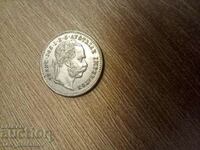 10 кройцера 1872 AU+ Австрия сребро