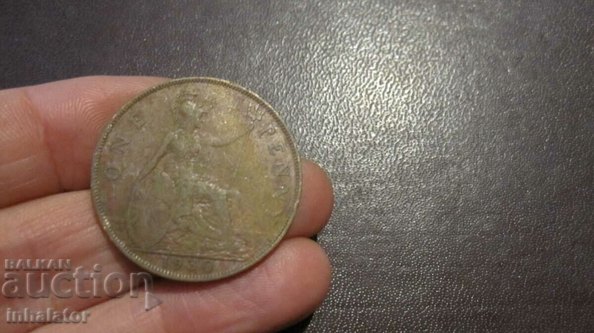 1930 1 penny George al 5-lea