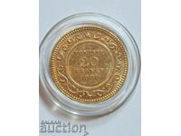 20 φράγκα Τυνησία 1901