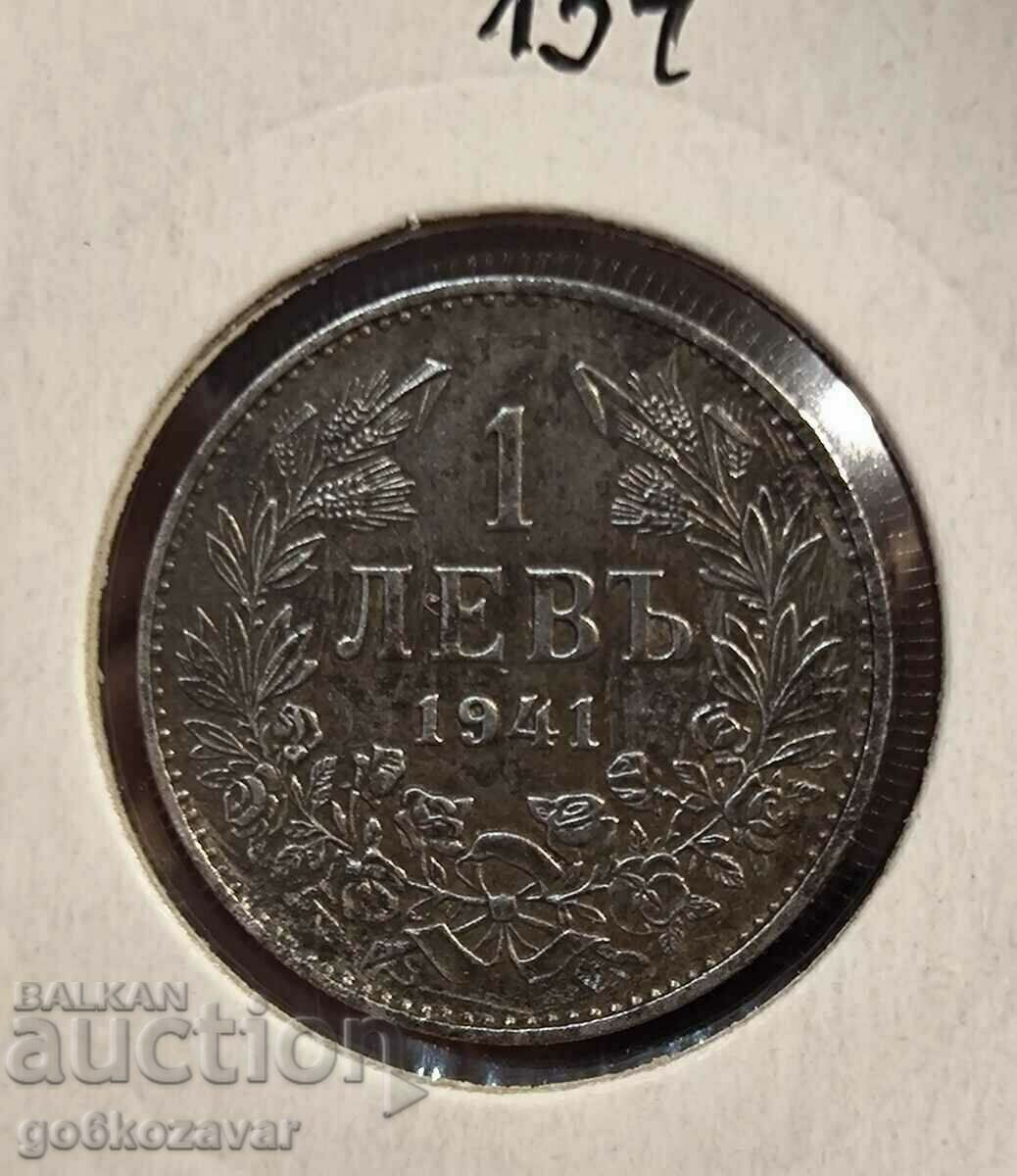 Bulgaria 1 lev 1941 iron! Top coin! - 5 Bulgaria 1 lev 1941 iron! Top coin! - 5