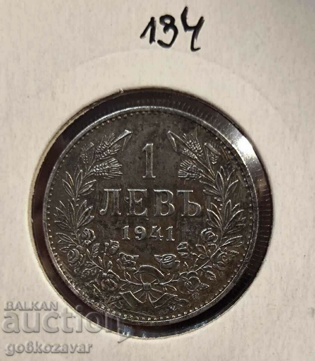 Bulgaria 1 lev 1941 iron! Top coin!