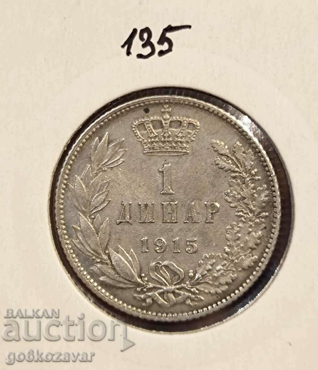 Serbia 1 dinar 1915 Silver!