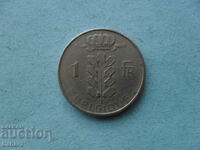 1 франк 1960 г.  Белгия