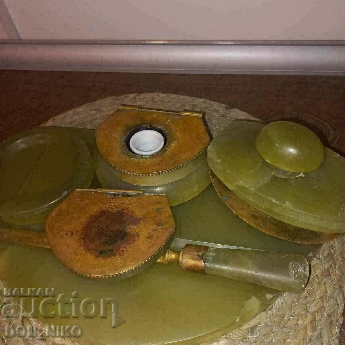 Delivery of Green Onyx Inkwell, Delivery of Green Onyx Inkwell,