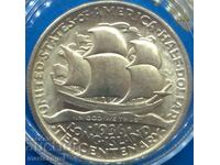 САЩ 1/2 долар 1936 Long Island Лонг Айленд сребро сертификат