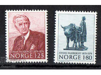 1979. Norvegia. Johan Falkberget - scriitor.