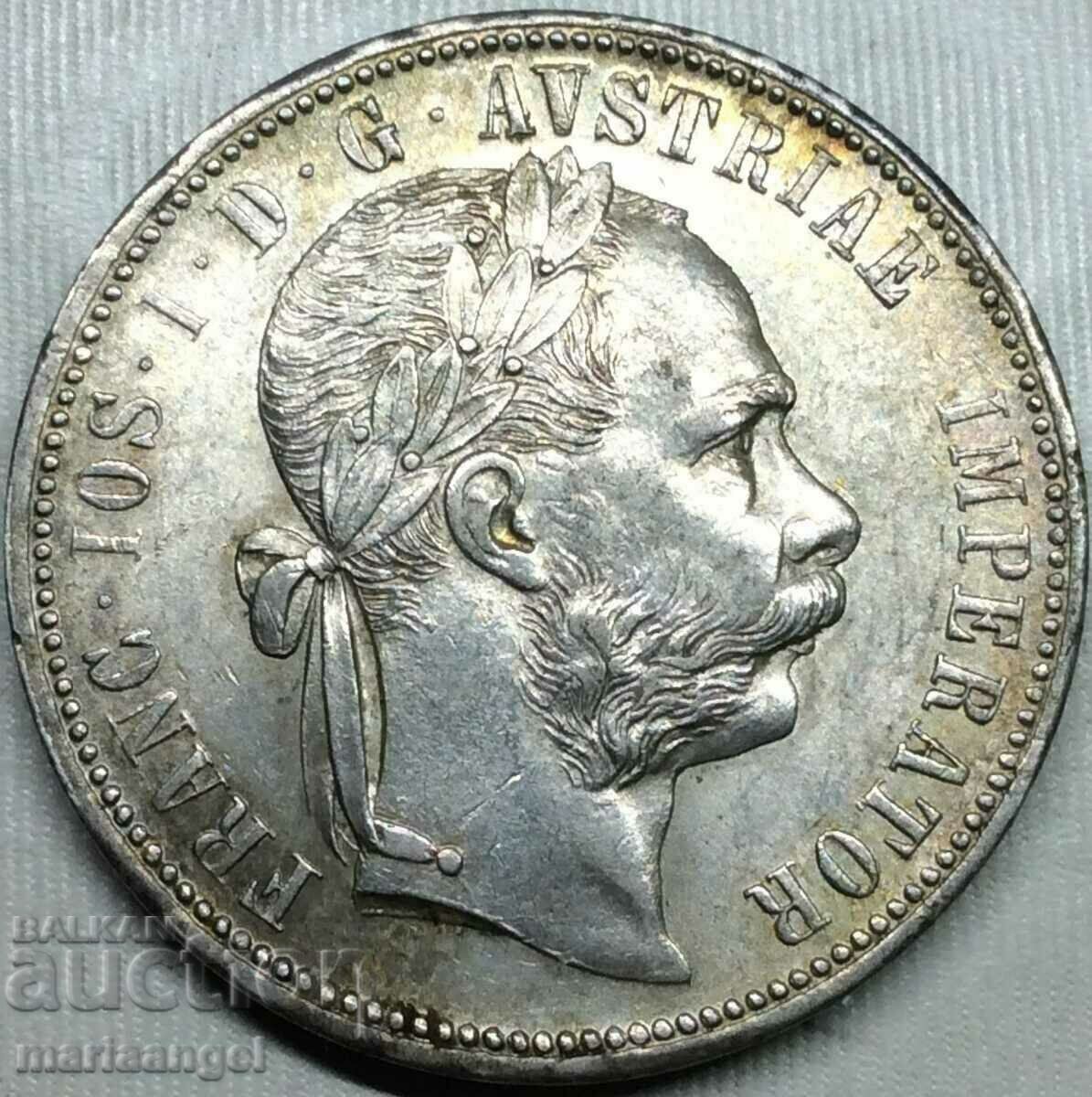1 florin 1880 Austria Franz Joseph silver