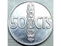 Испания 1966 50 сантима Каудилио Франциско Франко