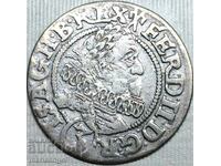 Австрия 3 кройцера 1620 Фердинанд II Бреслау 21мм сребро