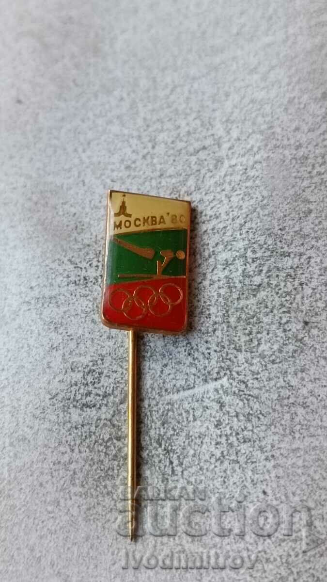 Badge BOK Moscow '80 Gymnastics