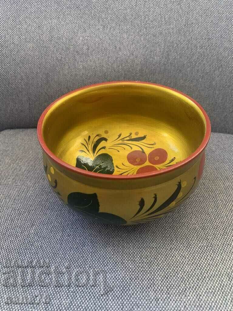 Khokhloma-Beautiful bowl-USSR-1