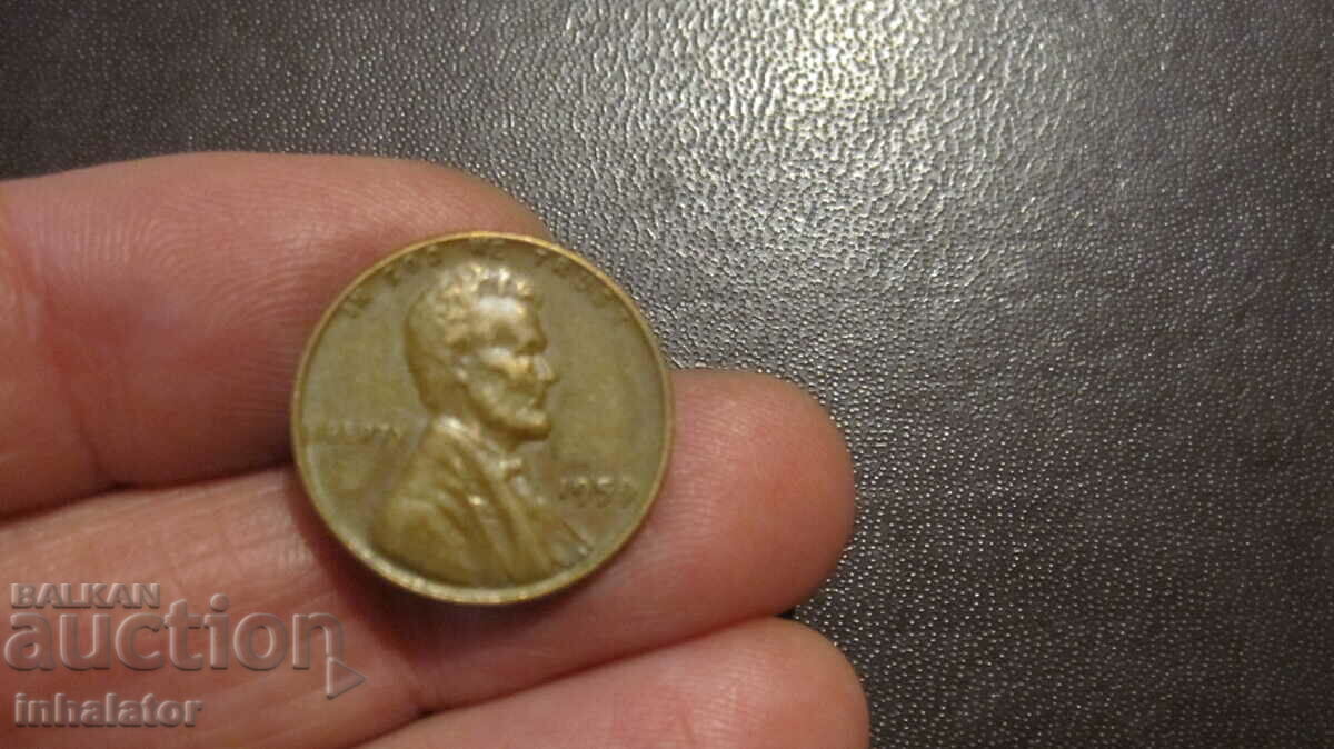 1959 1 cent SUA