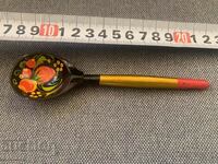 Khokhloma-Beautiful hand painted spoon-USSR-3