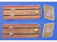 Epaulettes and collars of sub. from Construction troops - parade