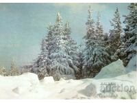 Old postcard - Snowy view