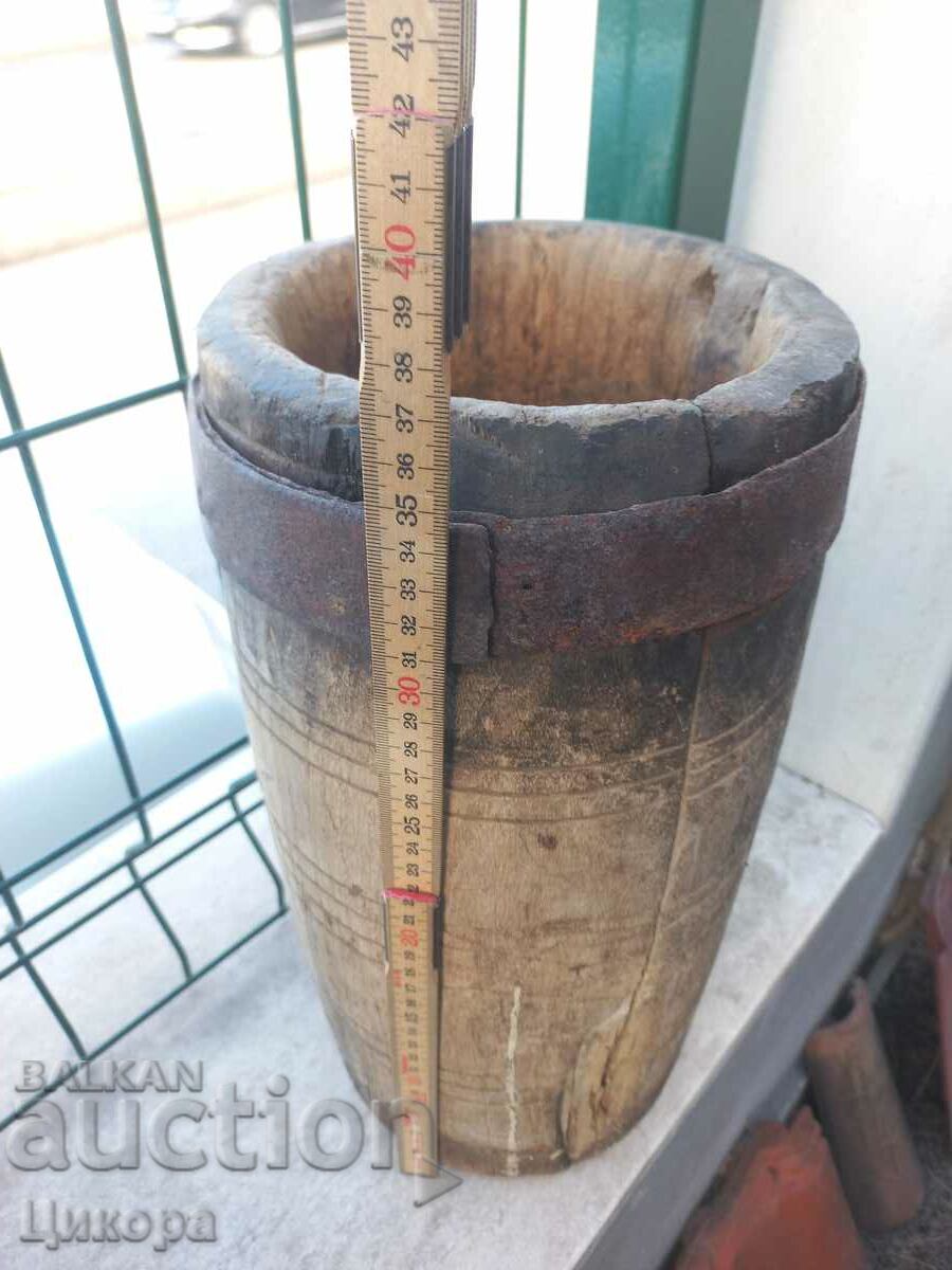 AN OLD WOODEN MORTAR MORTAR with price 50.00 BGN | € 25.56
